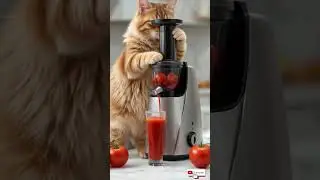 This cat is grinding fresh tomato juice?#shortsfeed #share #creaturecravings #shorts