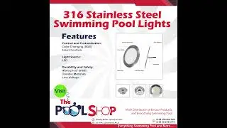 316 Stainless Steel Swimming Pool Light #thepoolshopafrica #automobile #sandfilter #emaux #cleanwate