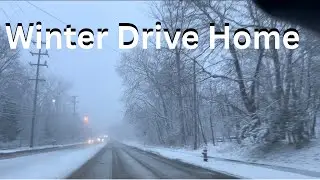 Snowy drive home