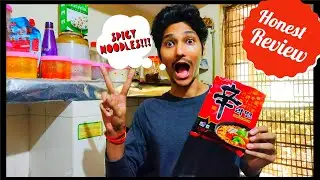 Indians Trying Korean Noodles | Spicy Shin Ramyun | Food Vlog | @EnterTainerParry