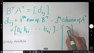The Transpose of a Product of Matrices