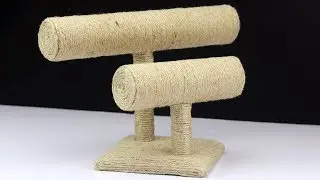 DIY Bangle Stand with Jute Rope and Cardboard | Jewelry Stand | T-Bar Stand | Bangle Holder