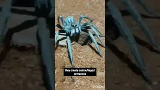 Master Engineers: The Secret Lives of Trapdoor Spiders #shorts #youtubeshorts #shortfeed
