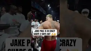 Jake Paul is in crazy shape for his fight 🤯 #paulchavez