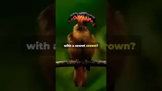 Royal Flycatcher and its secret crown #shortsfeed #facts #ytshorts #viralvideo