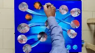 Balloon Art  | Very Easy Abstract Art | Acrylic Color | Art By Mateen