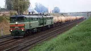 Тепловоз 2ТЭ10М-3545 на перегоне Могилёв-1/Лотва