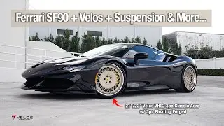Supercar & Electric Beast! Ferrari SF90 & Escalade IQ Modified. Velos Wheels elevate these 2 Worlds