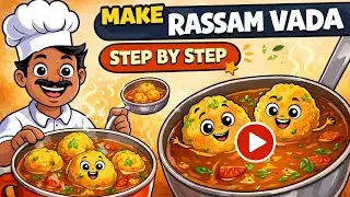Hot & Tangy Rasam Vada | South Indian  Rasam Vada Recipe | Soft Vada in Spicy Rasam