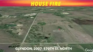 Sunday Night House Fire Near Glyndon, MN