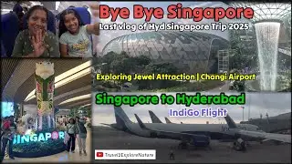 Last vlog from Singapore 2025 Trip | Indigo Flight | Changi Airport Jewel Attraction