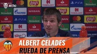 ALBERT CELADES HABLA EN SALA DE PRENSA ANTES DEL ATALANTA BC-VALENCIA CF