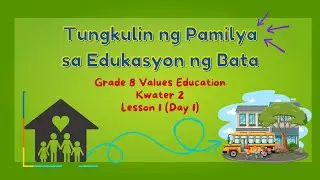 Values Education Grade 8 Tungkulin ng Pamilya sa Edukasyon ng Bata | Q2 Lesson 1 Day 1 | Free PPT