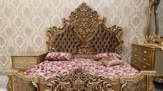 Chinioti bed set and dressing tebl in solid wood pure shesham