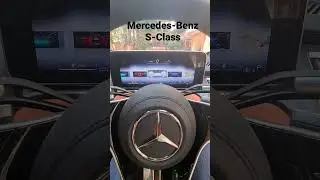 Cockpit of the new Mercedes-Benz S-Class, it's various skins and what I preferred on my drive