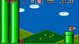 Super Mario World 15 - Donut Plains 1 Key Exit