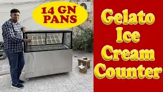 Gelato Ice Cream Counter 🍨| Best Display Freezer 2025 | Gelato Glass Display