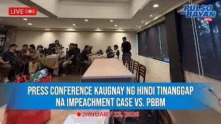 LIVE: Press conference kaugnay ng hindi tinanggap na impeachment case vs. PBBM | January 23, 2026