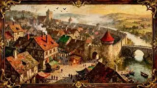 Medieval Cityscape &mdash; 3D Diorama Artwork for TV Frame | Historic Ambient Visual (2 Hours)