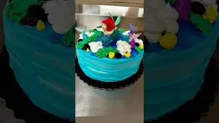 I MADE a MAGICAL Mermaid Cake in Minutes!🎂🧜&zwj;♀️ #shorts #mermaid #cake #viralvideo