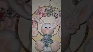 guirlanda de P&aacute;scoa.            easter wreath #diy #diycrafts #handmade #artesanato