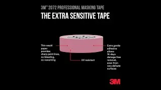 3M 2072 Maskeringstejp Maalarinteippi Afd&aelig;kningstape