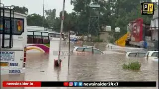 #Watch: Jammu Railway Station parking area flooded amid heavy rainfall in Jammu