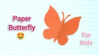 Easy Paper Butterfly Craft ll How to make paper butterfly #diy #craft #papercraft #creative 