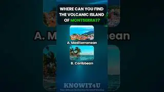 🌋🏝️🌊 Geography Quiz: Where Can You Find the Volcanic Island of Montserrat? #geography #quiz #facts