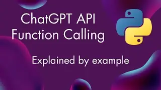 ChatGPT API Function Calling with Python: JSON Output Example