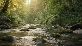 Soothing River and Birds for Morning Calm and Study