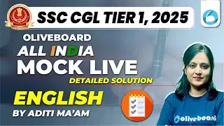 Oliveboard 1 - 2 March SSC CGL English Mock Test 2025 With Solutions