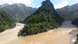 Confluence of Seti River and Trishuli River