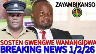 BREAKING NEWS!  POLICE YAMANGA NDUNA YAKALE SOSTEN GWENGWE