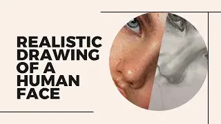 I tried drawing a realistic human face for the first time