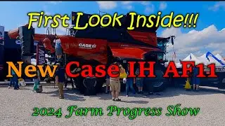 Первый взгляд на новый CaseIH AF11!!! Выставка Farm Progress Show 2024 (28.08.2024)