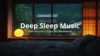[No Ads] Peaceful Piano & Rain Ambience 🎶 A Calm Evening Soundscape for Deep Rest and Relaxation