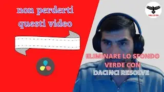 Rimuovere lo sfondo verde con : DAVINCI RESOLVE