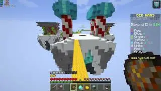 Minecraft Multiplayer 3rd party Mc Hypixel Server (Bed Wars Solo) PRO gameplay