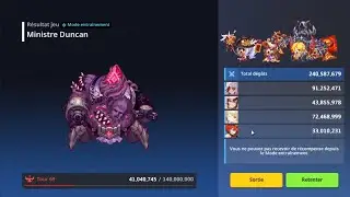 Guardian Tales Raid - Lucy - Randi - Clara - Vishuvac vs Duncan [Dark] (240,5)