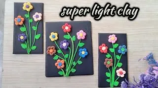 Beautiful home decor wall hanging crafts idea 🙂 super light clay#shorts #viral #trending #diy #art
