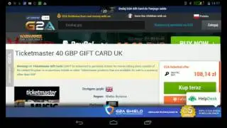 Ticketmaster 40 gbp gift card uk