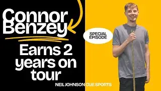 A talk with the New snooker professional Connor Benzey w/Neil Johnson