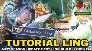 TUTORIAL LING 2025 NEW SEASON PATCH UPDATE (NEW FEATURES & MAP) | LING BEST BUILD & EMBLEM 2025