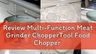 Review Multi-Function Meat Grinder ChopperTool Food Chopper Stainless Steel Blade Manual Mincer Veg