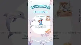 Birthday celebration Invitation  || Girls Birthday invite