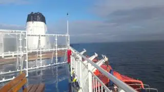 Widok z promu Irish Ferries