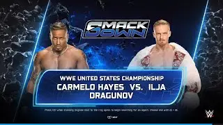 Smackdown 2026-01-23 : Carmalo Hayes(c) vs. Ilja Dragunov - WWE US Championship
