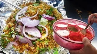 It's a Night Fast Food in Hyderabad | Spicy Egg Fried Rice Only @ 20 Rs Per Plate