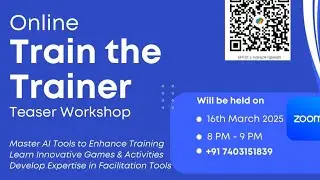 Train the Trainer Teaser Workshop | Master AI Tools, Games & Facilitation Skills